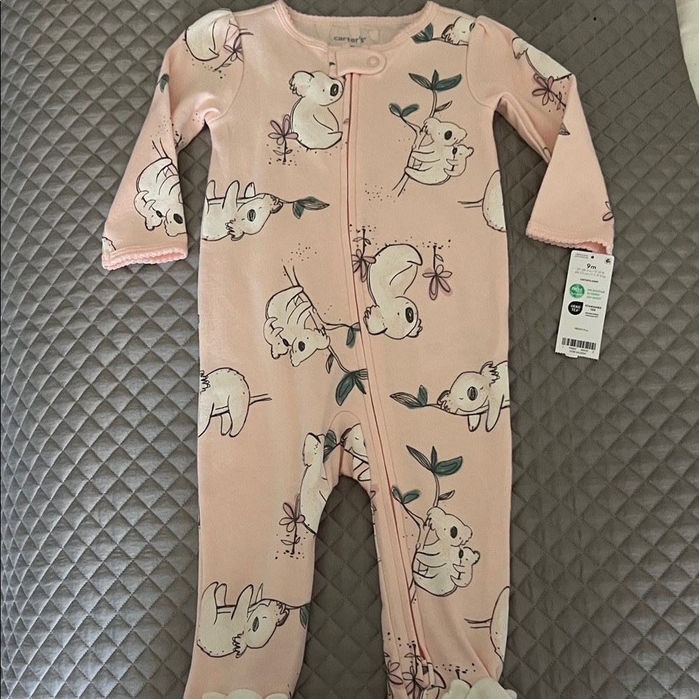 Carter's Pink Koala Print Footie